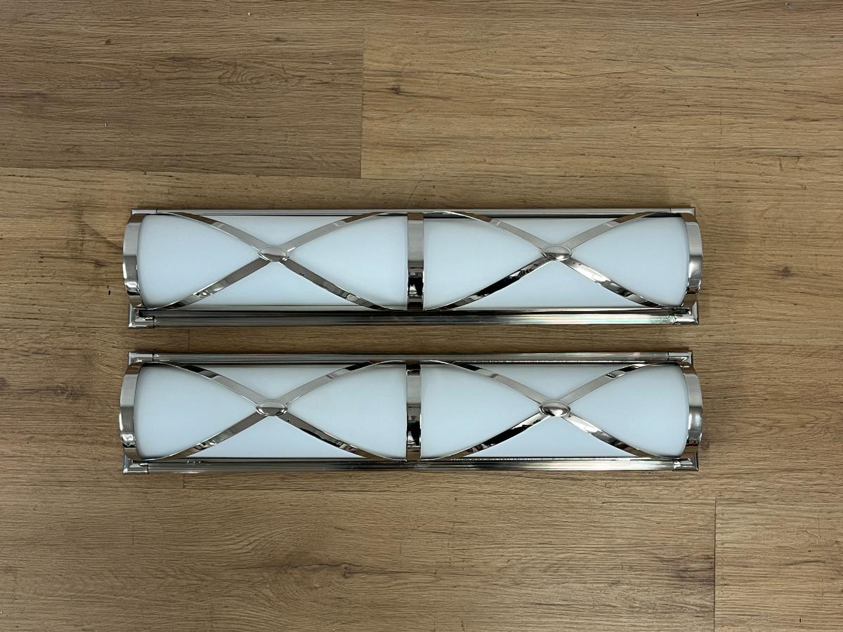 Robert Abbey Chase Wall Sconces, Pair