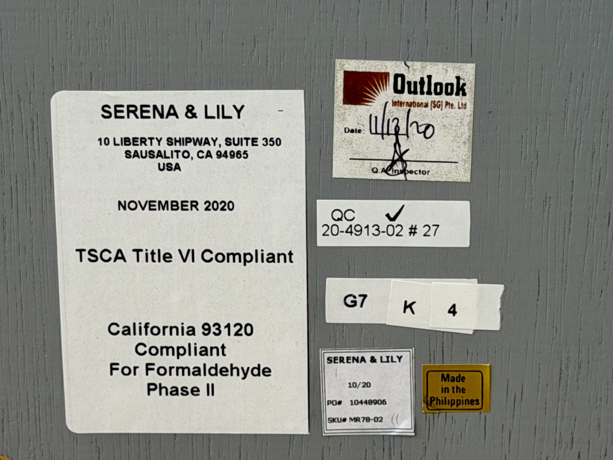 Serena and Lily Grey Driftway Mirror