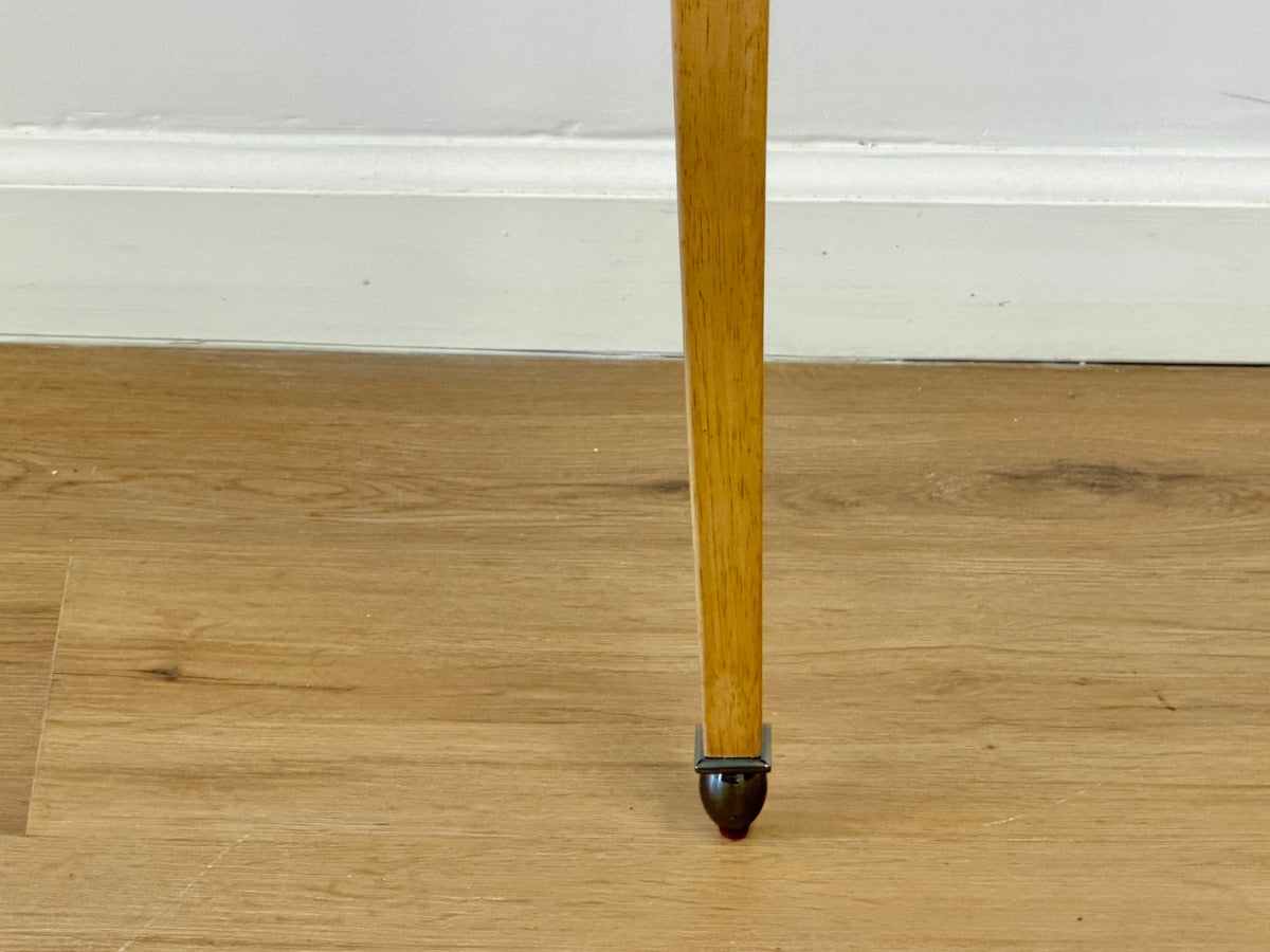 Mayflower Burlwood Demilune Table