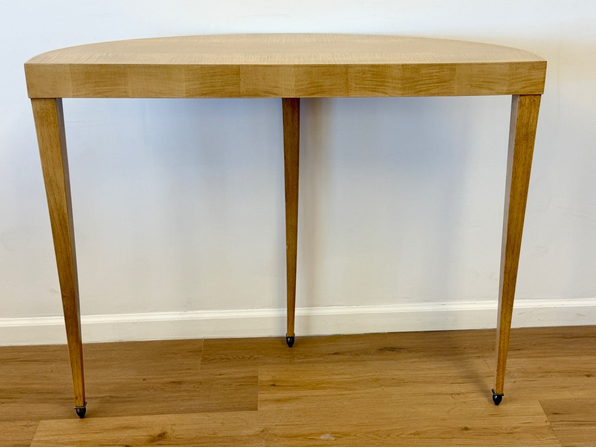 Mayflower Burlwood Demilune Table