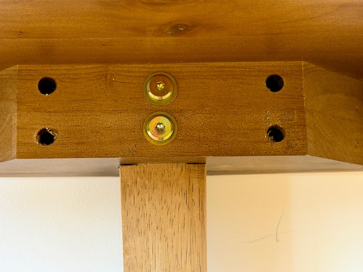 Mayflower Burlwood Demilune Table