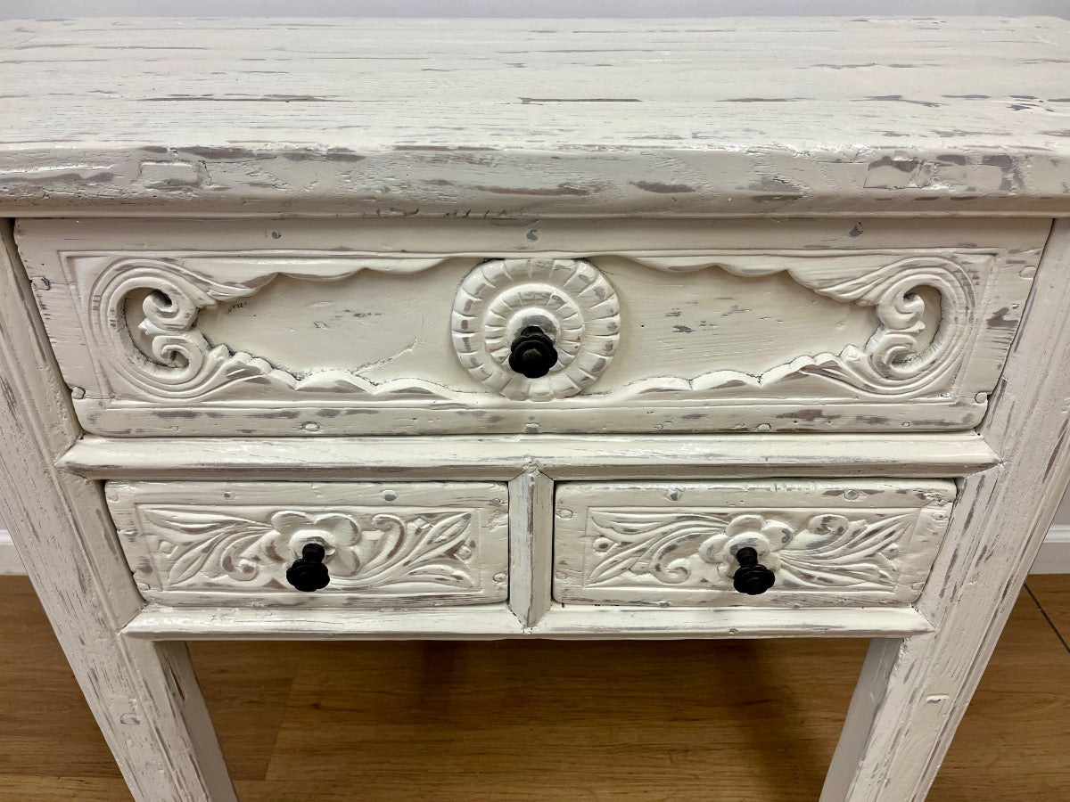 Vintage Whitewashed Chinese Altar Table