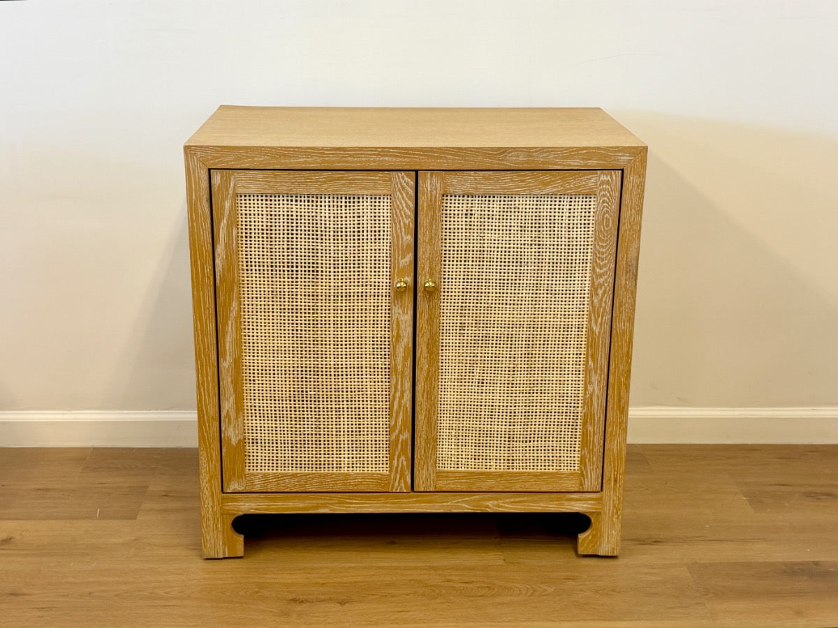 Worlds Away Cerused Oak Alden Cabinet
