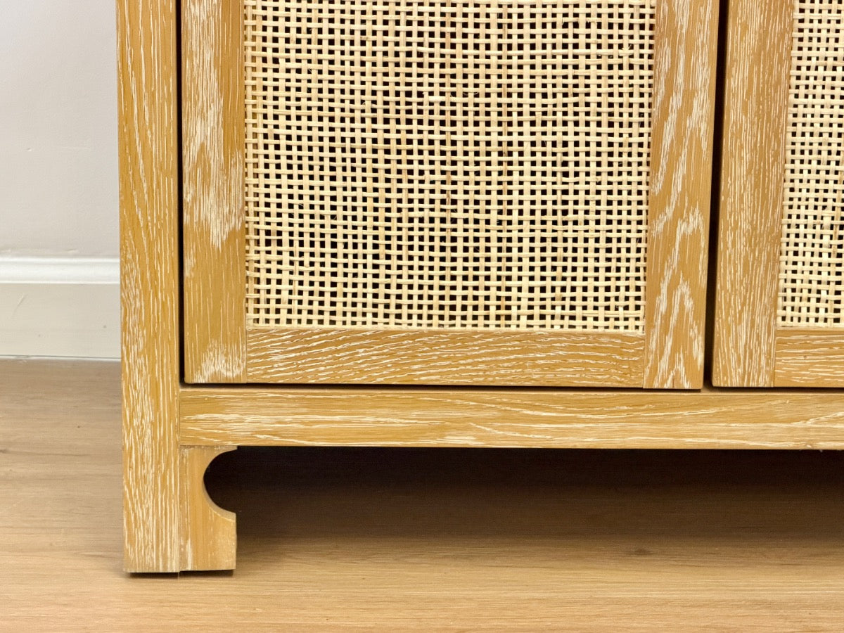 Worlds Away Cerused Oak Alden Cabinet