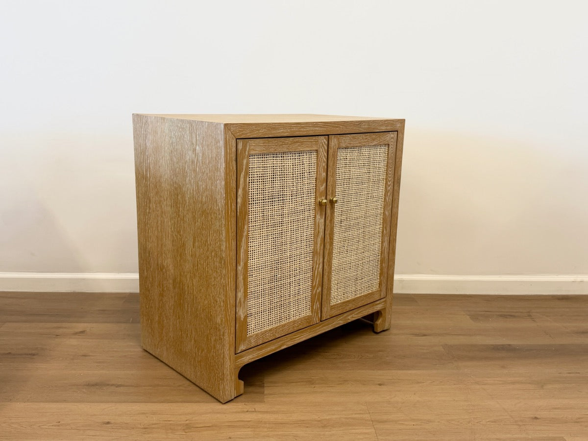 Worlds Away Cerused Oak Alden Cabinet