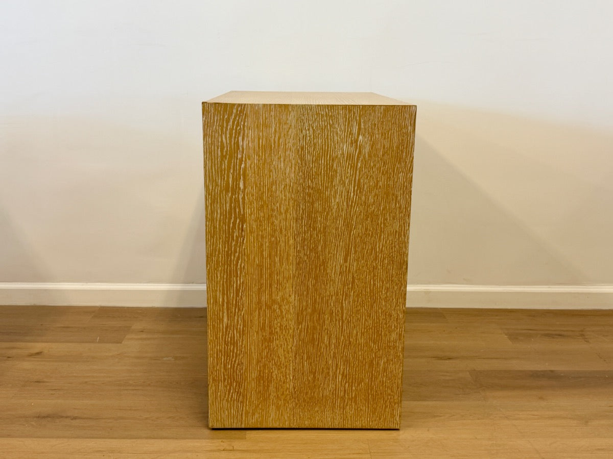 Worlds Away Cerused Oak Alden Cabinet