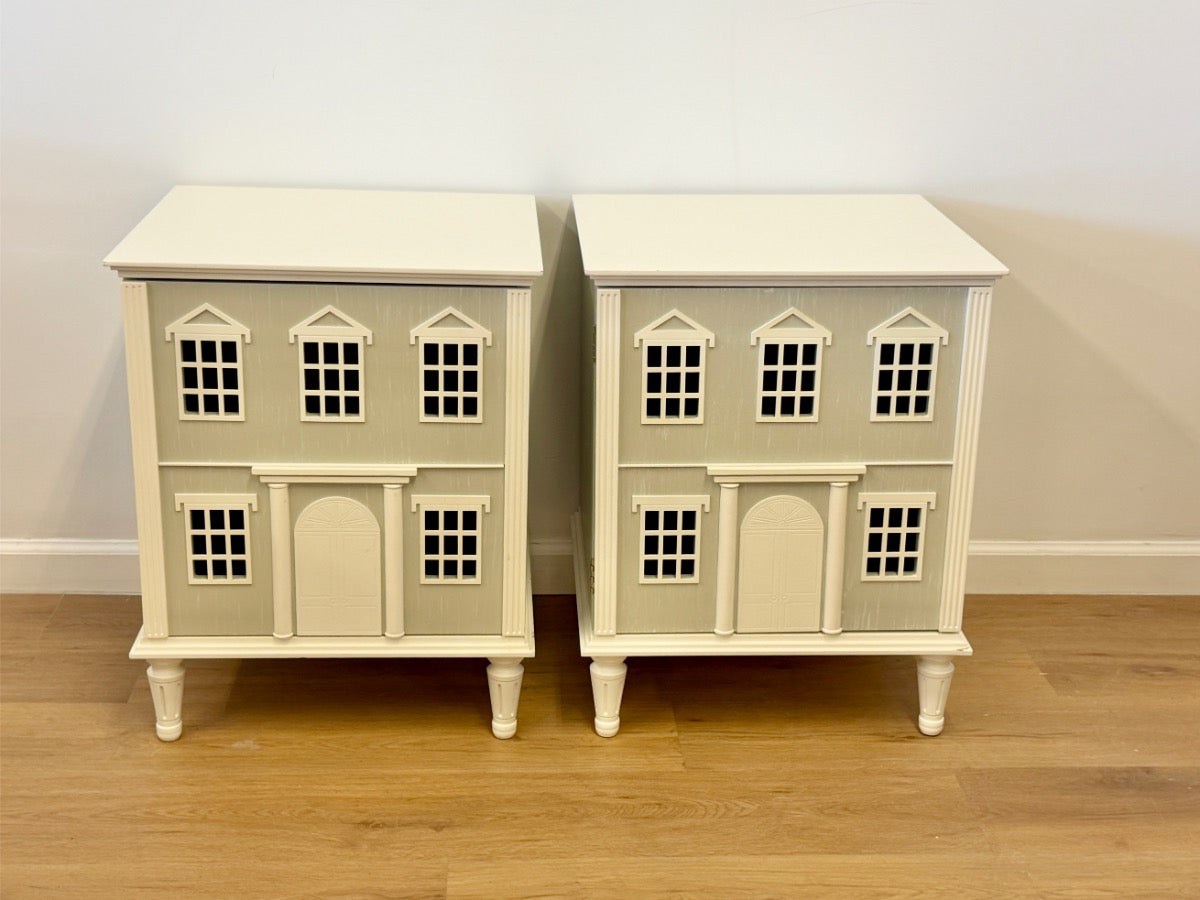 Pottery Barn Dollhouse Nightstands, Pair