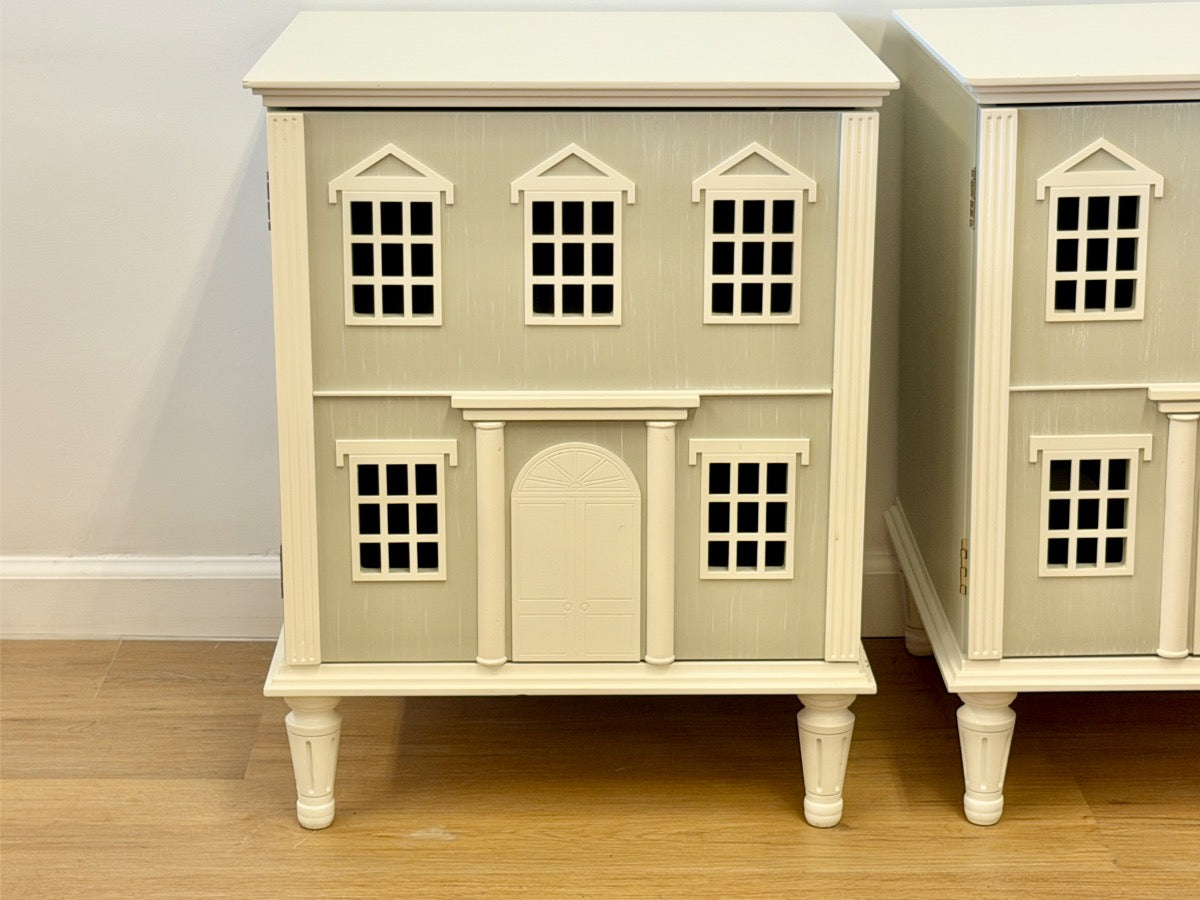 Pottery Barn Dollhouse Nightstands, Pair