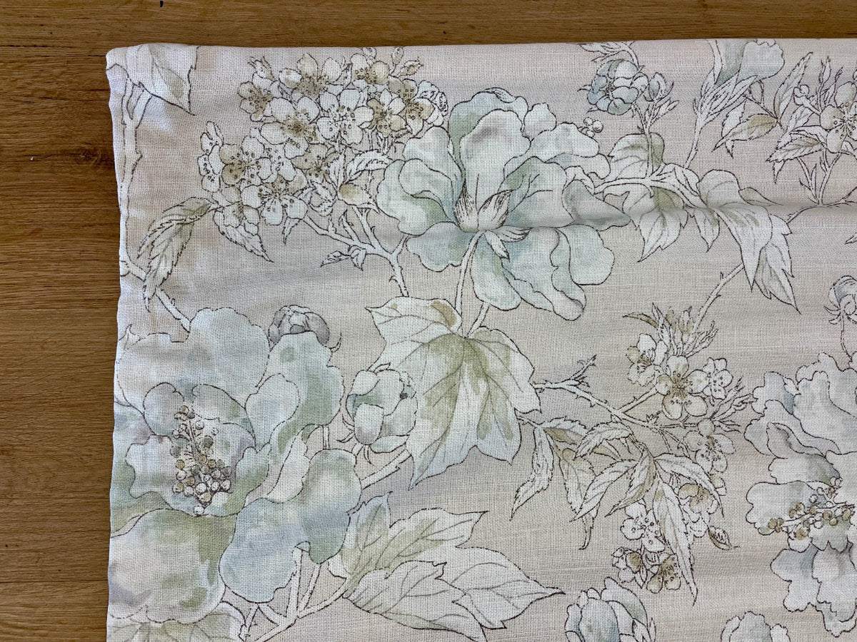 Linen Botanical Roman Shades, Pair