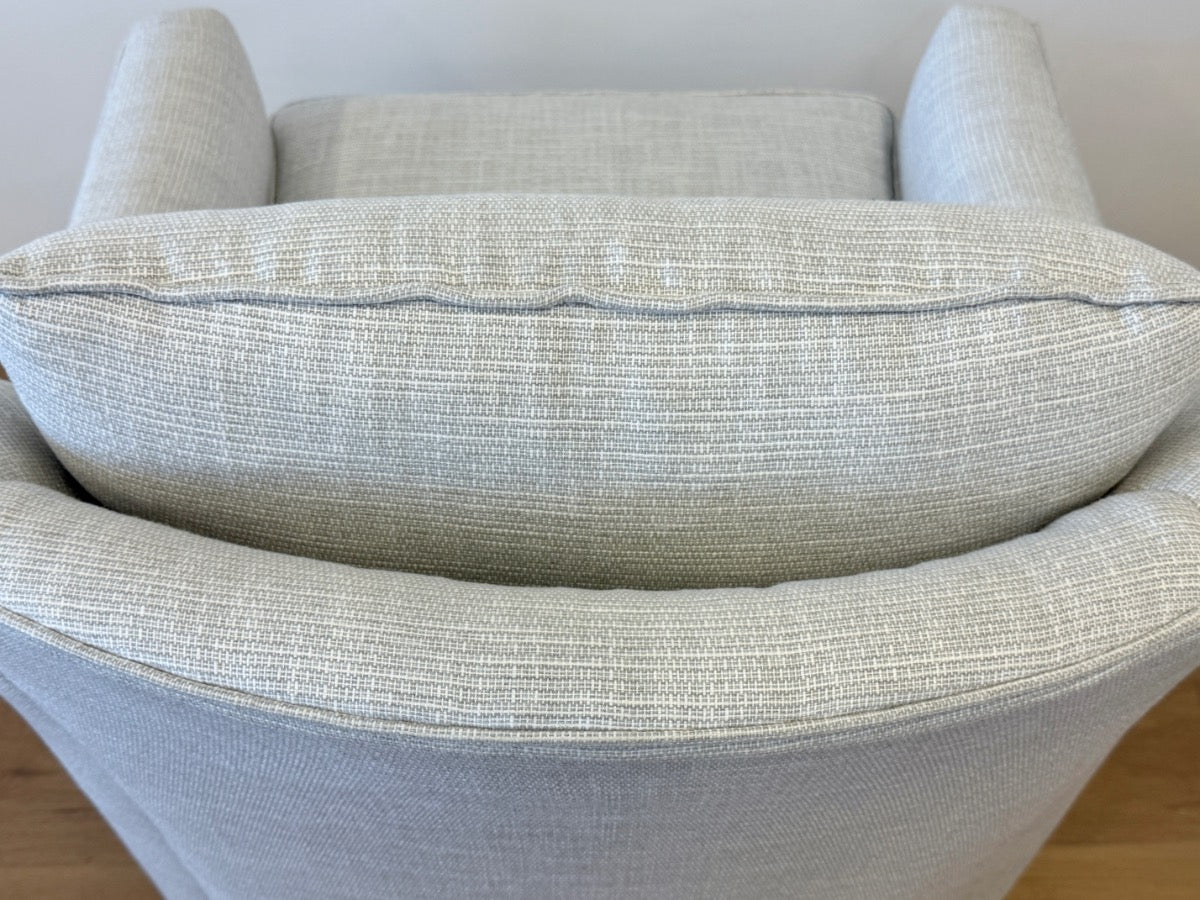 Custom Upholstered Swivel Chair from Housewarmings