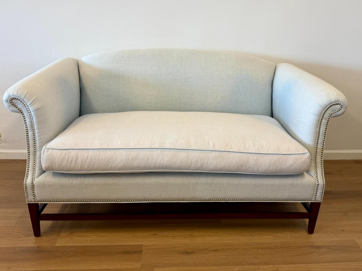 Barclay Butera Camel Back Settee