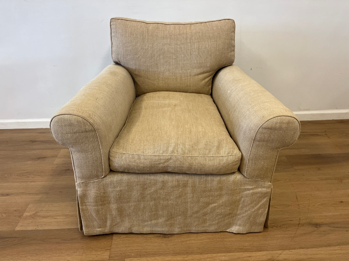 Jonas Upholstery Armchair and Ottoman