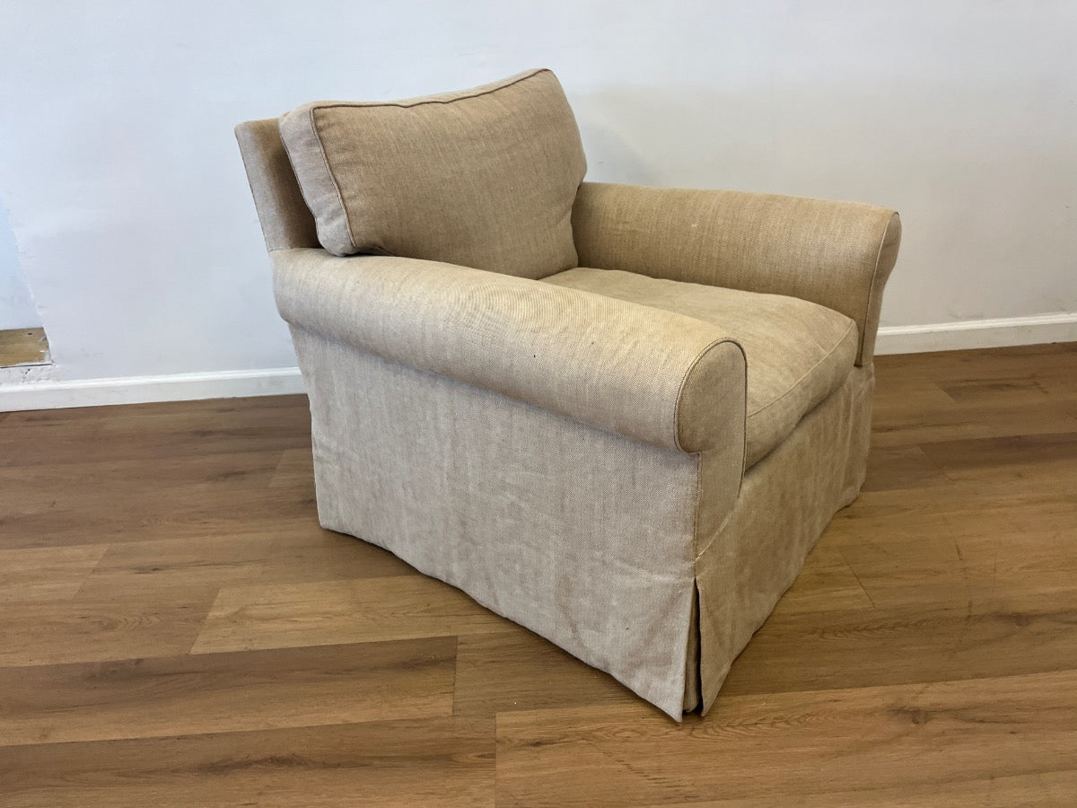Jonas Upholstery Armchair and Ottoman
