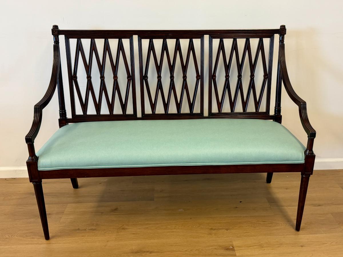 Mahogany English Regency Style Settee