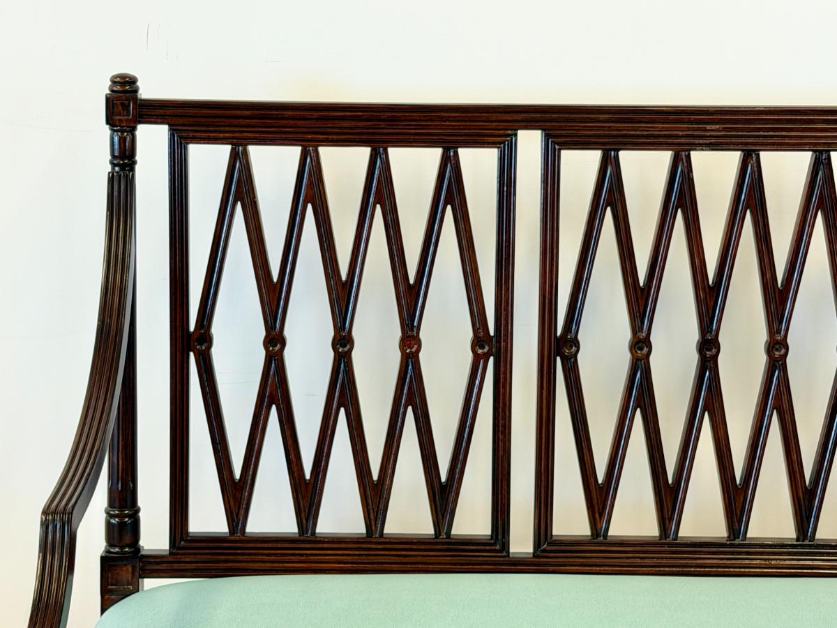 Mahogany English Regency Style Settee