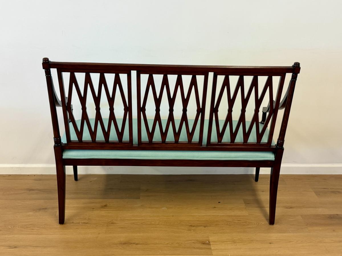 Mahogany English Regency Style Settee