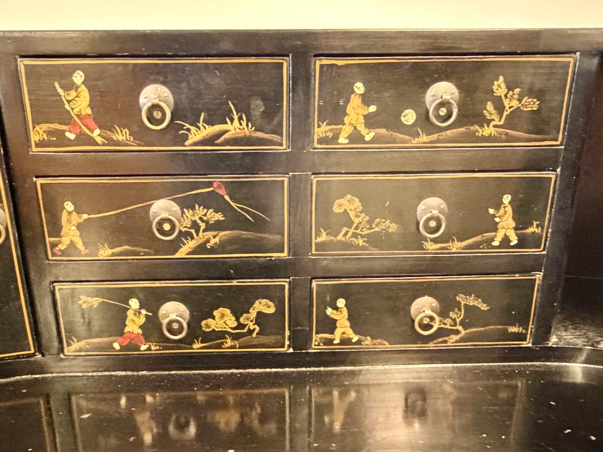 Fabulous Chinoiserie Carlton Desk & Chair