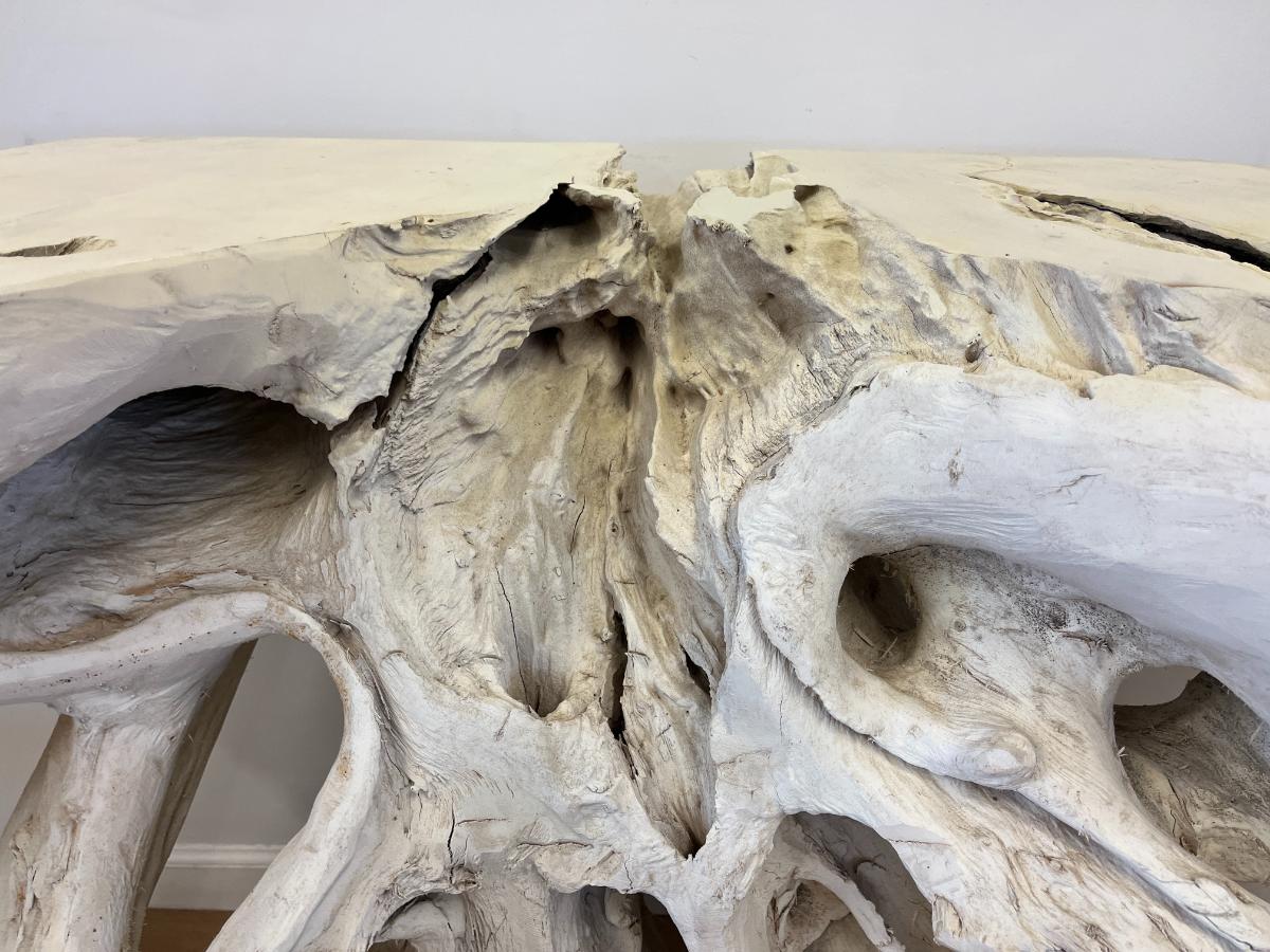 Phillips Collection Teak Root Bleached Console Table