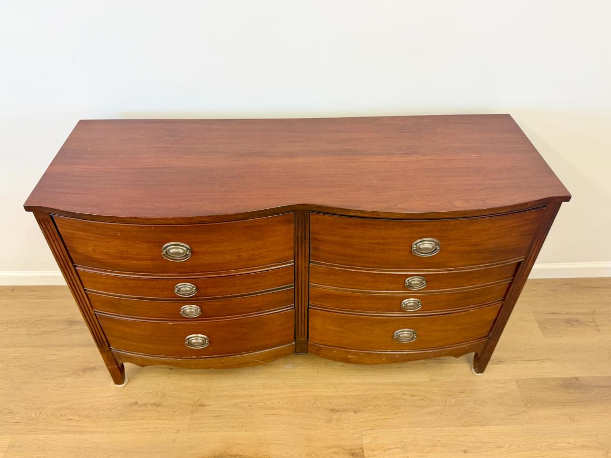 Vintage Drexel Serpentine Double Dresser