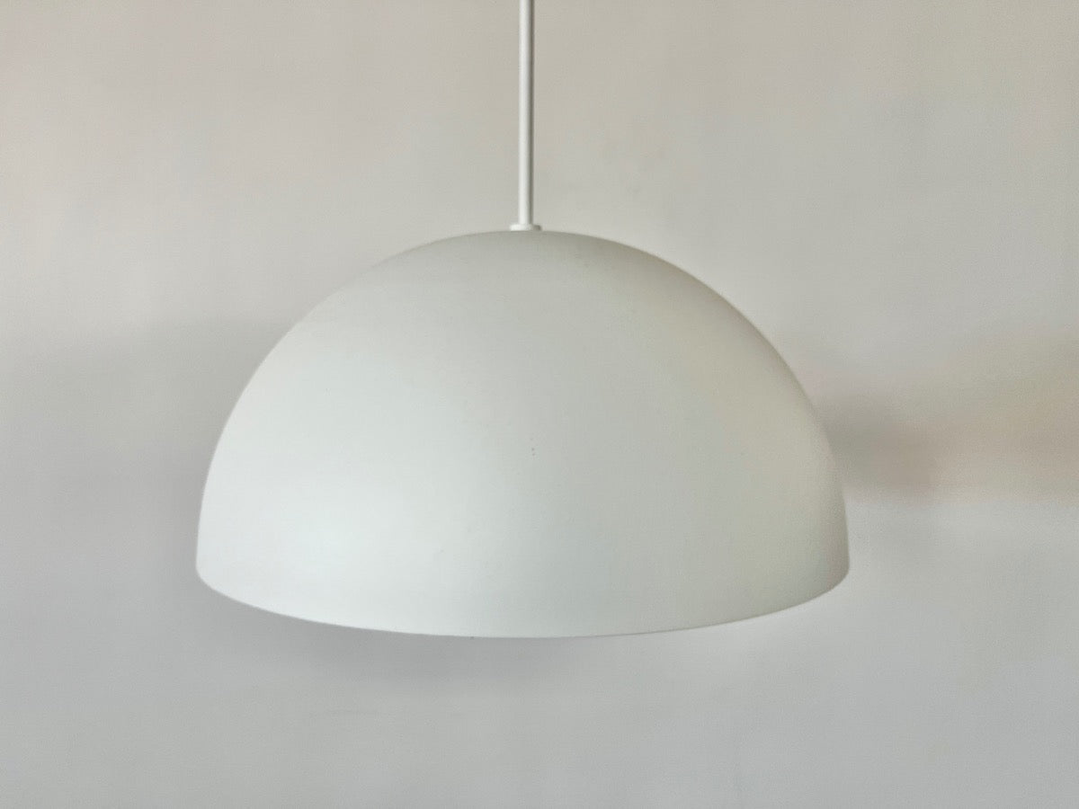 Yolo Pendant Lights in White with Silver Leaf, Pair