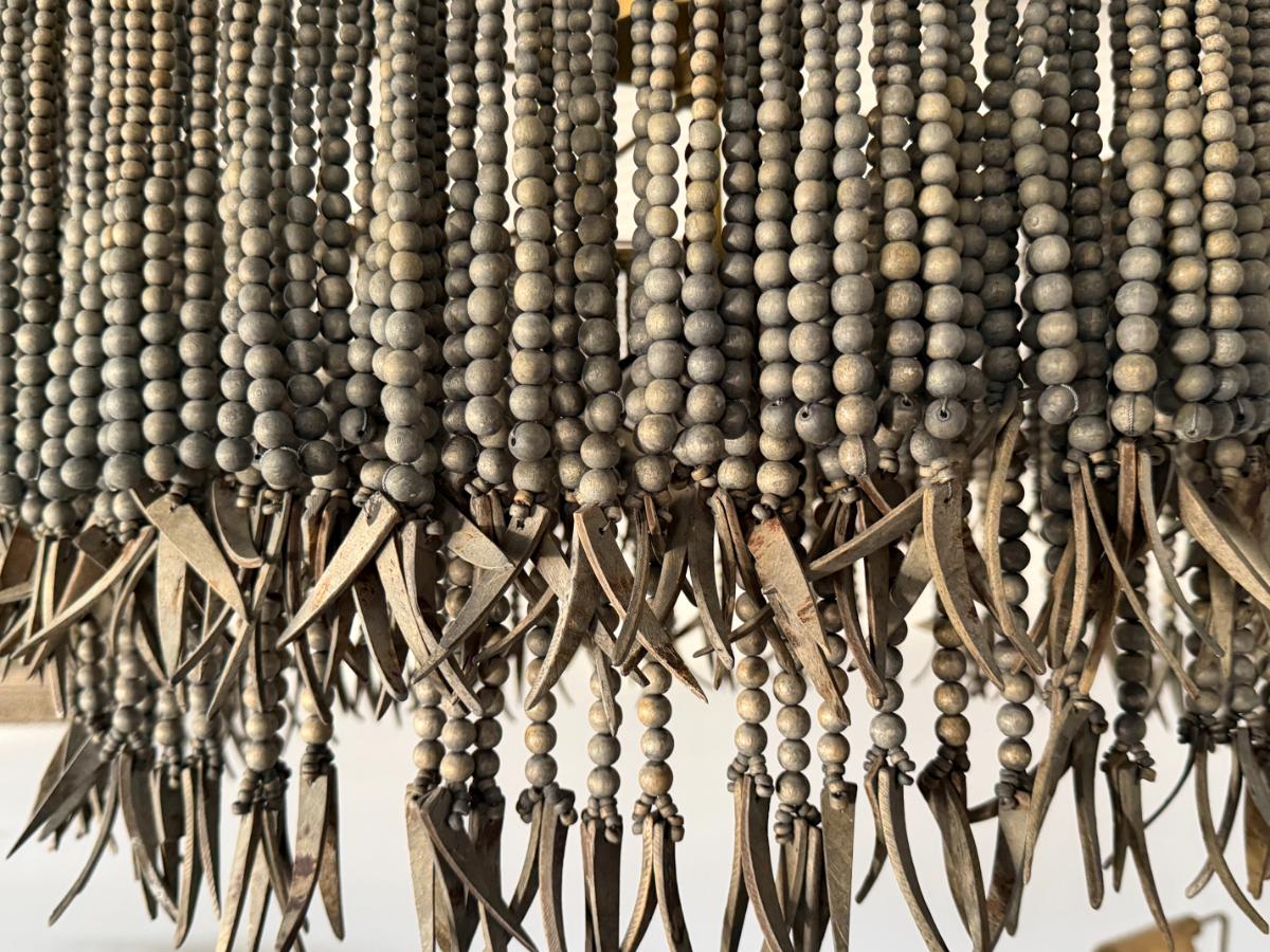 Arteriors Baja 3 Light 30″ Wide Beaded Drum Chandelier