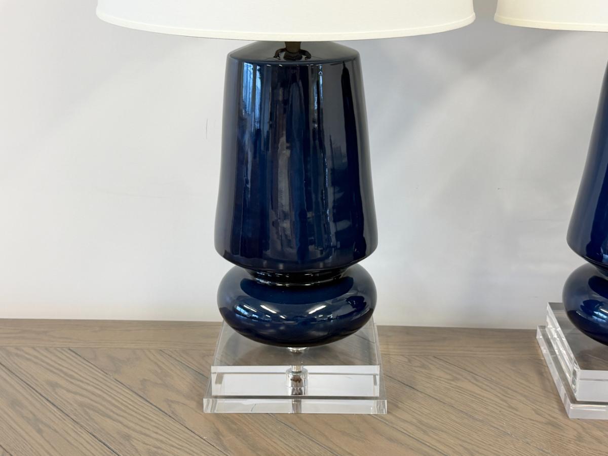 Visual Comfort Signature Parisienne Table Lamps, Pair