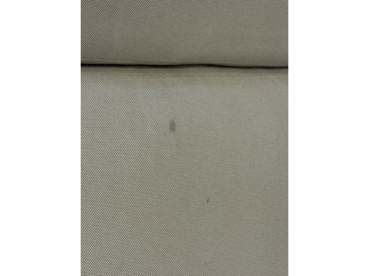 Custom Grey Skirted Sofas, Pair