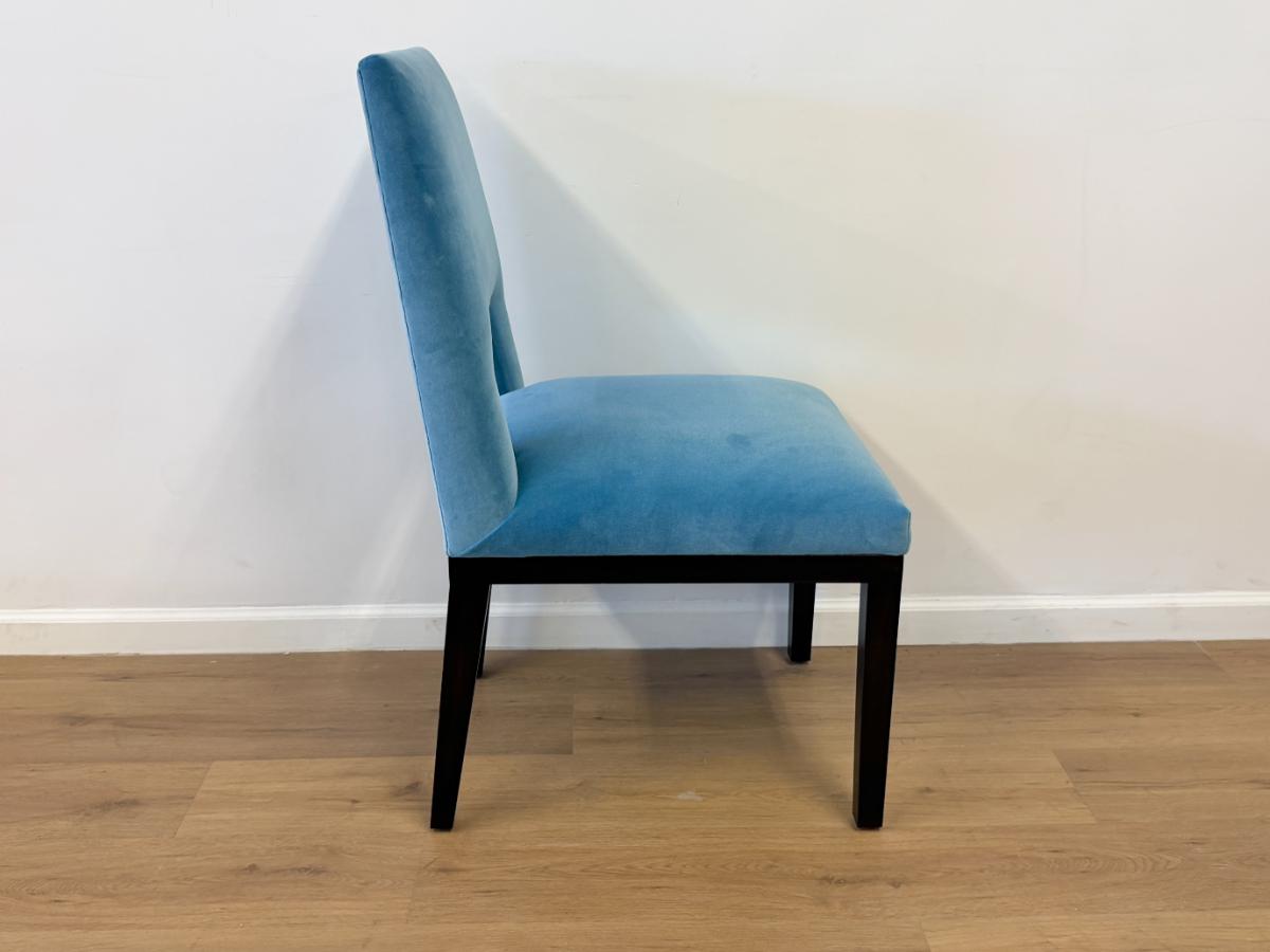 Custom Upholstered Velvet Dining Chairs, Set of 6