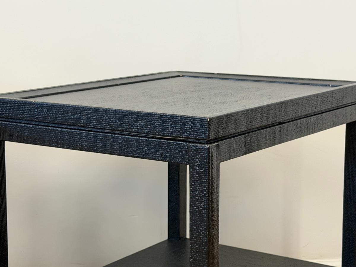 Oomph Grasscloth Side Tables, Pair