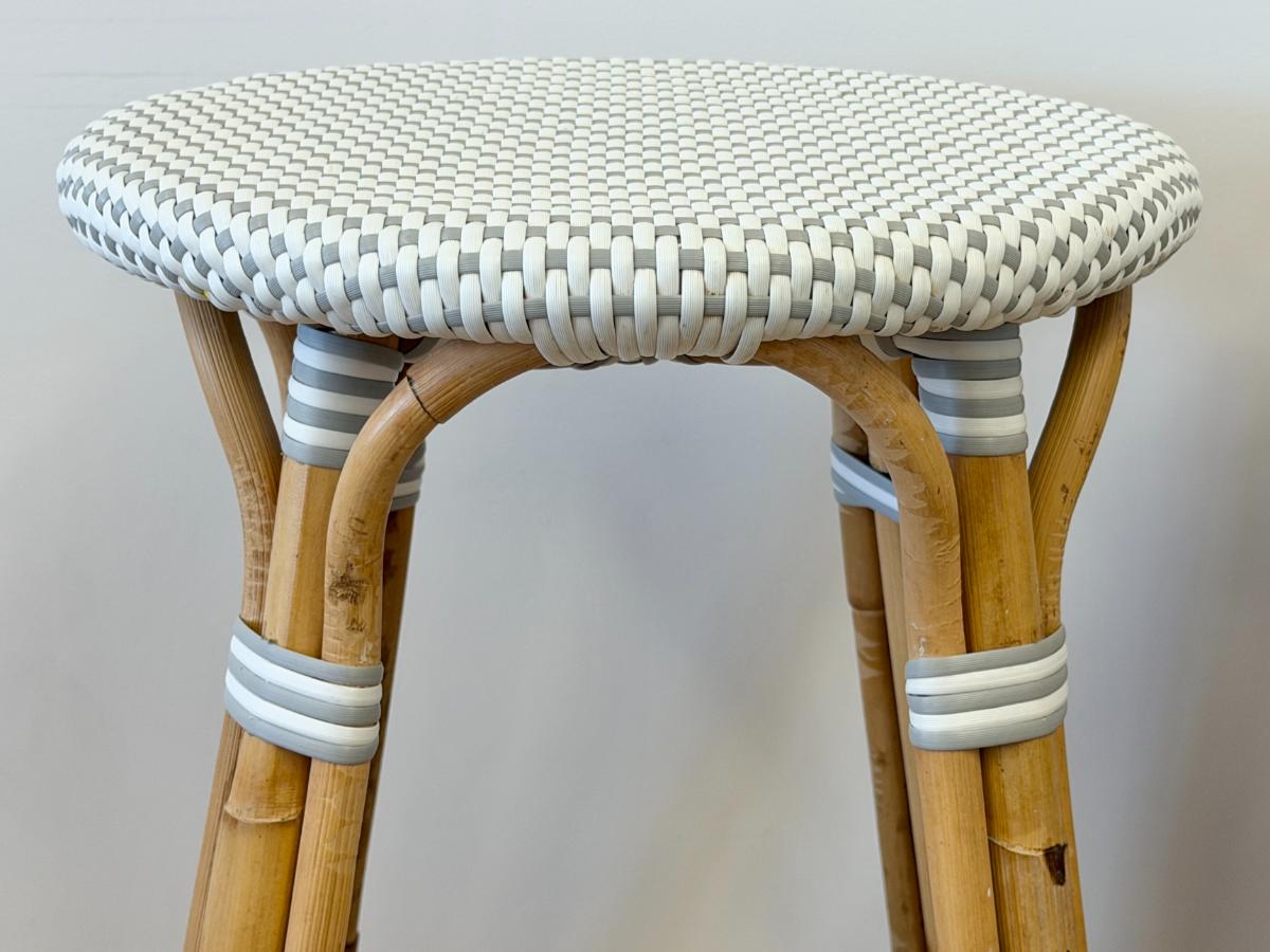 Serena & Lily Riviera Rattan Counter Stools, Set of 3