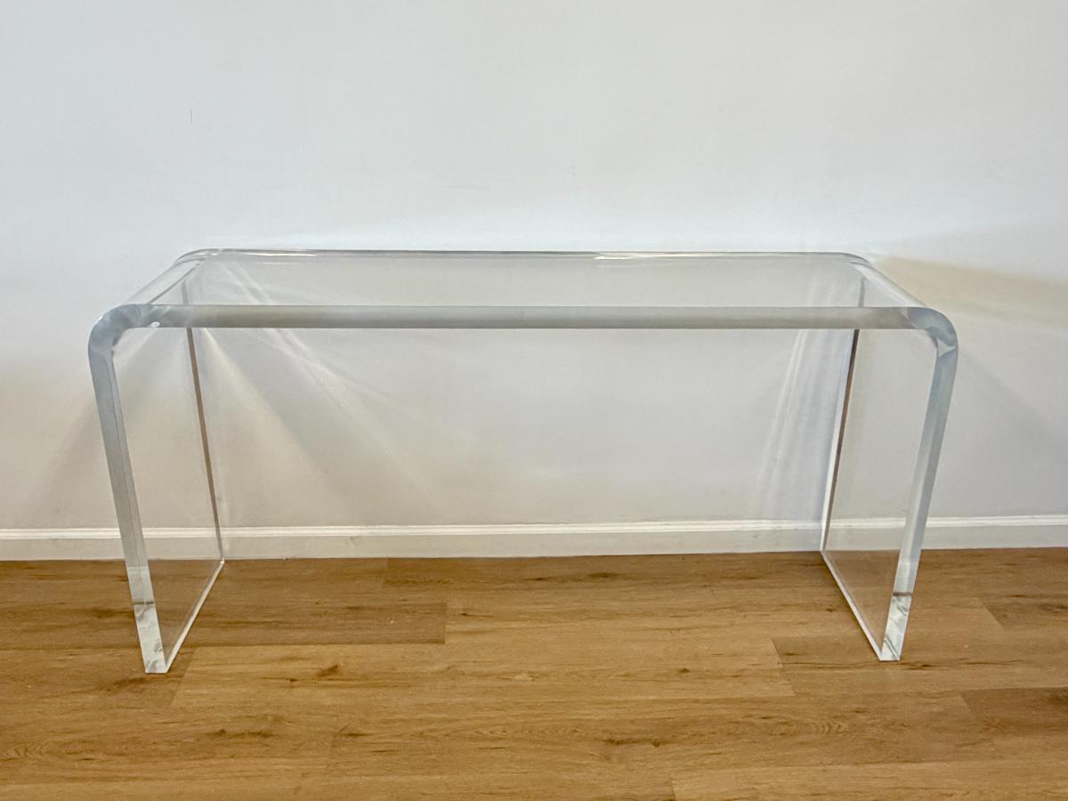 Vintage Lucite Waterfall Console