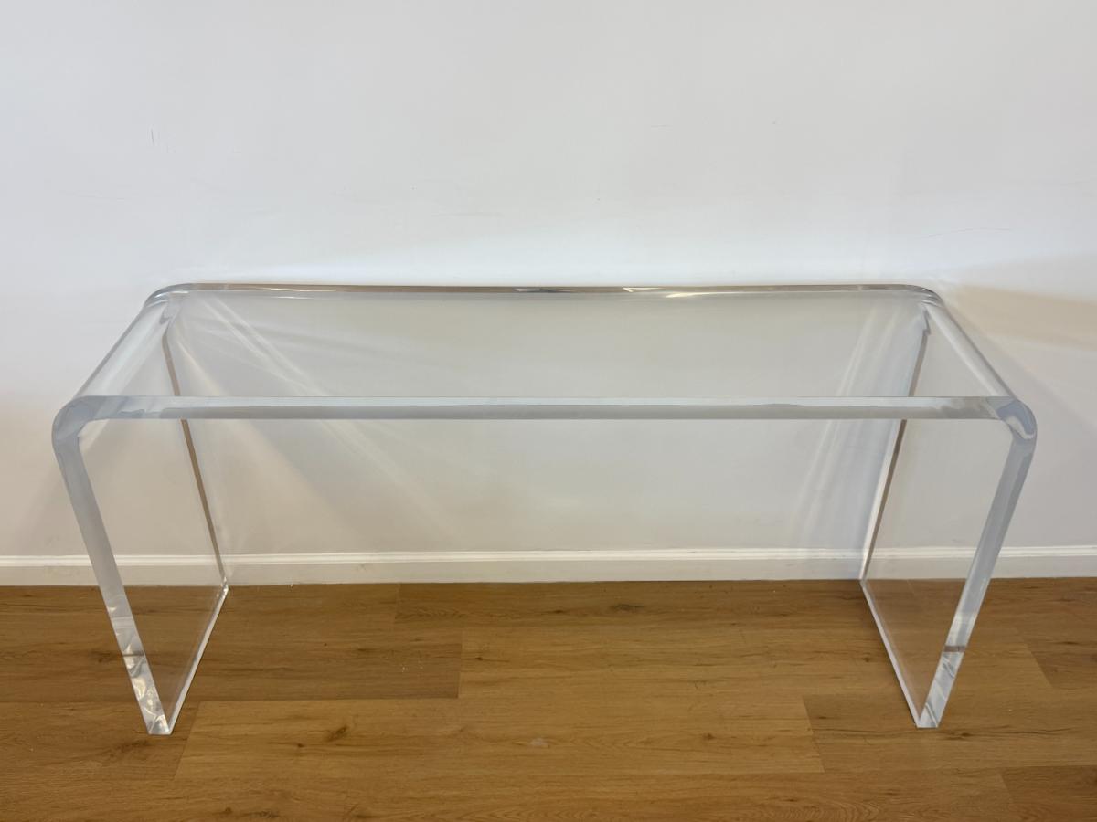 Vintage Lucite Waterfall Console