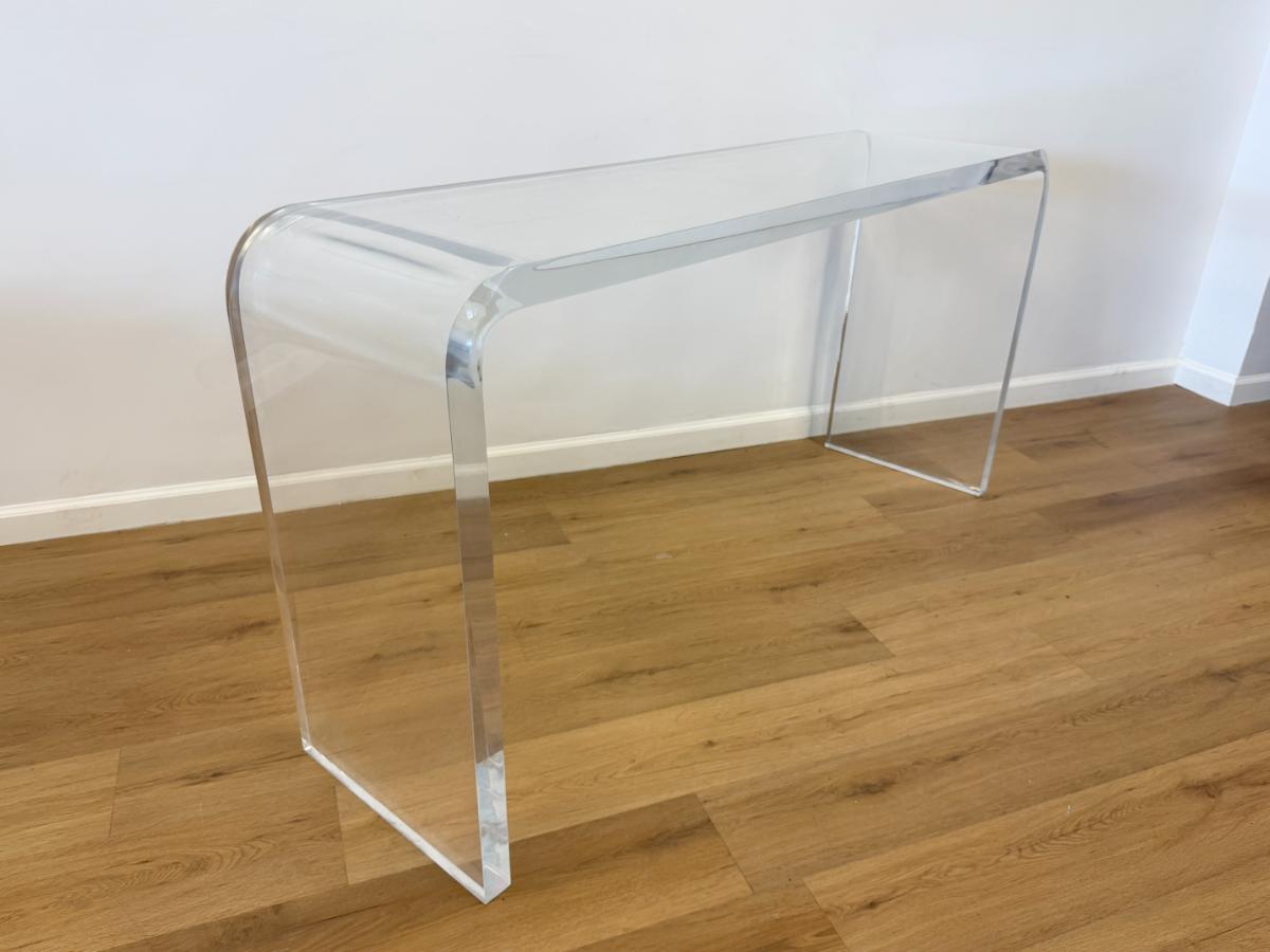 Vintage Lucite Waterfall Console