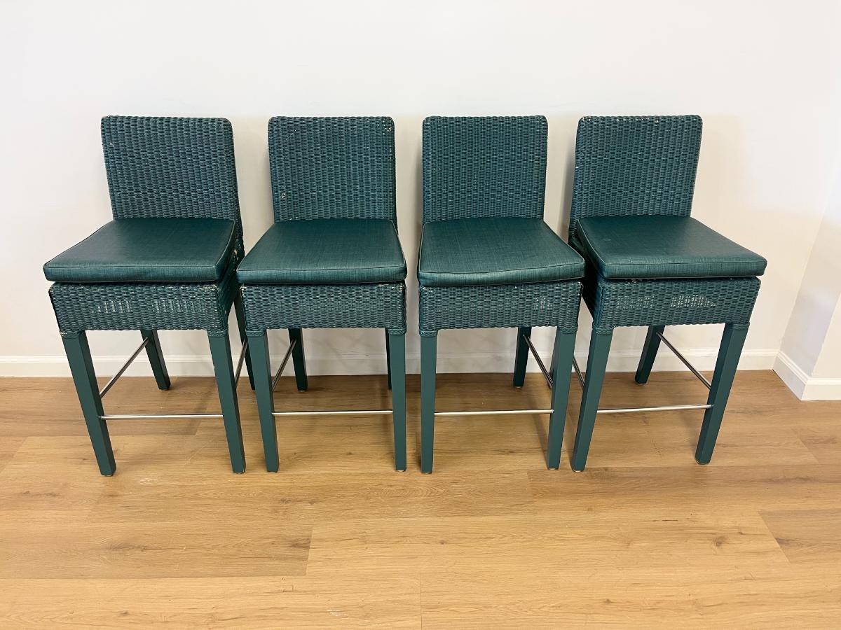 Vincent Sheppard Lloyd Loom Bar Stools, Set of 4