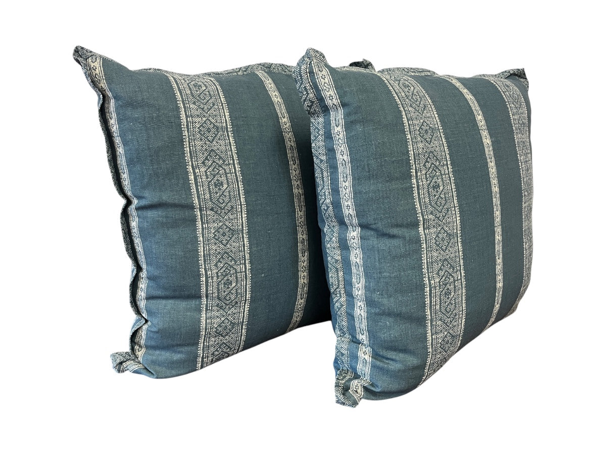 Carolina Irving Patmos Stripe Pillows, Pair