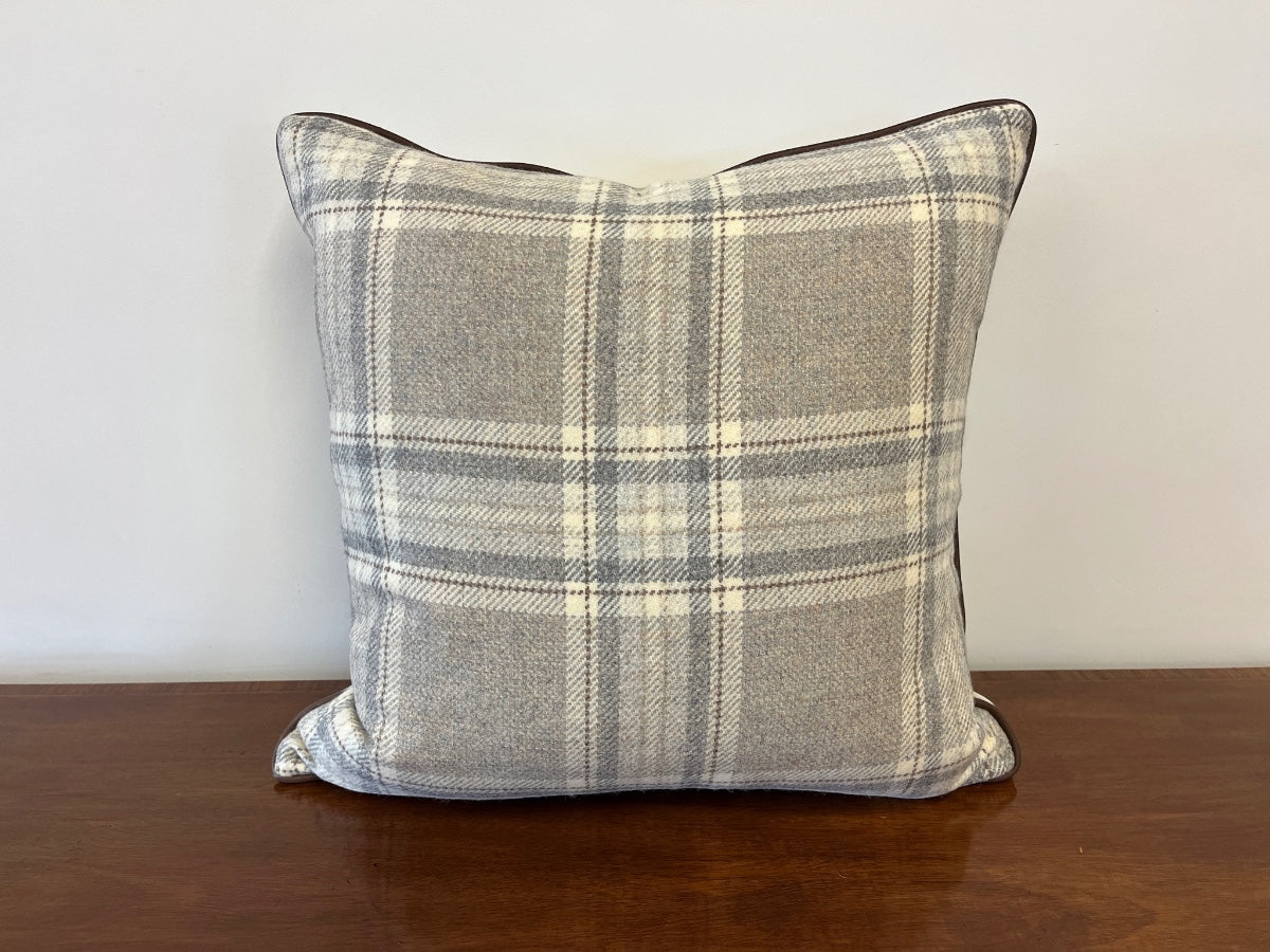 Plaid Wool Pillow