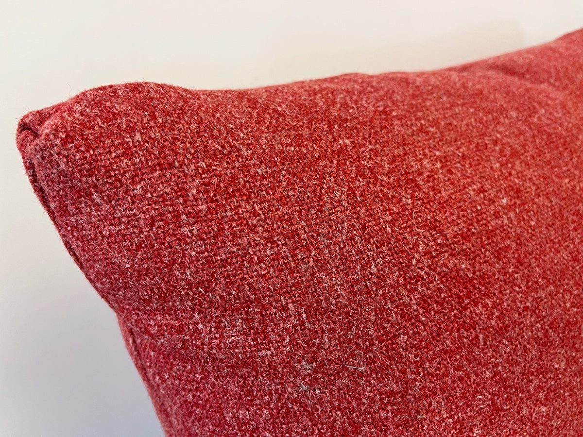 Pierre Frey Red Wool Pillows, Pair