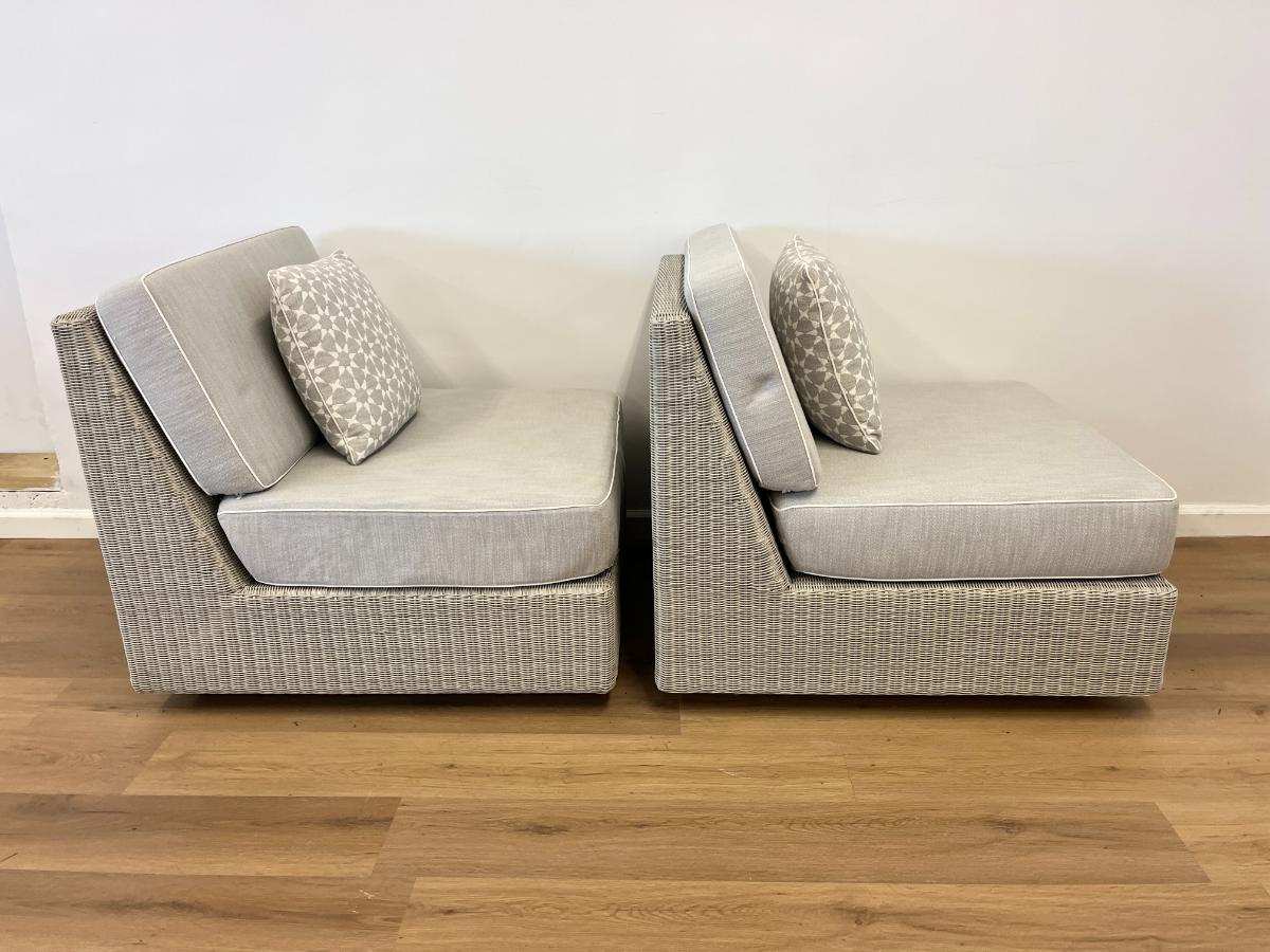 Kingsley Bate Westport Sectional Armless Chairs, Pair