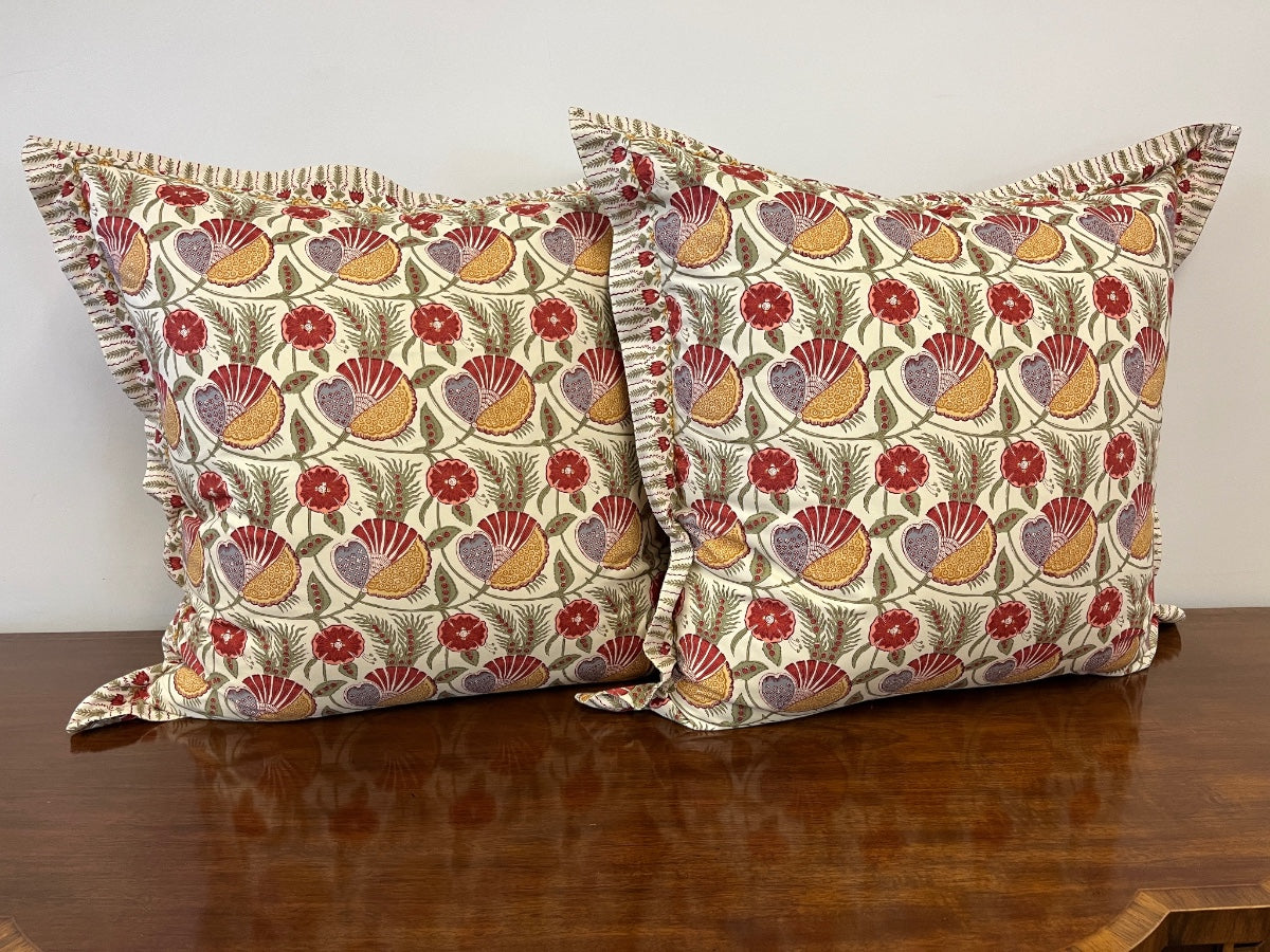 Pierre Frey Le Manach Indhira Euro Pillows, Pair