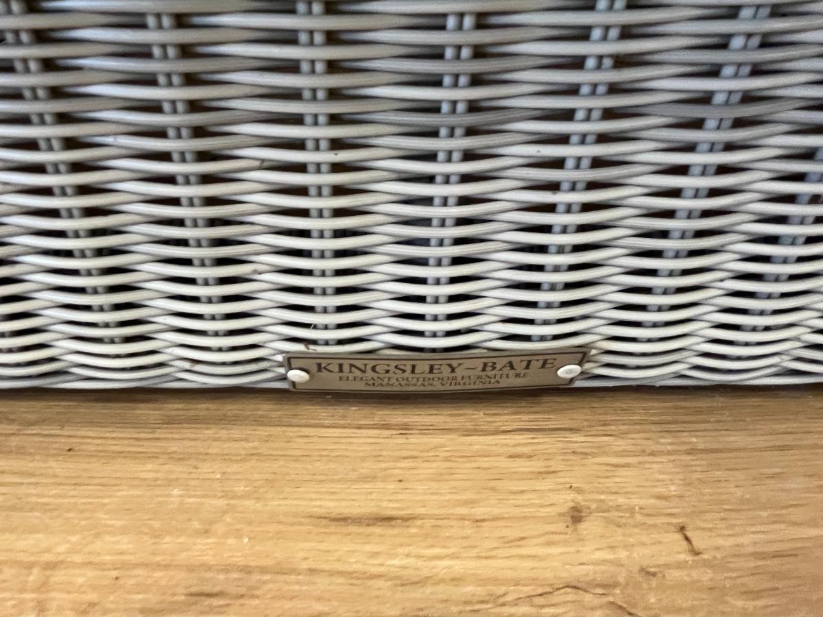 Kingsley Bate Westport Woven Cocktail Tables, Pair