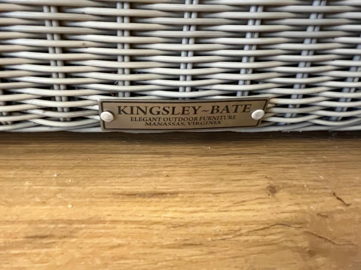 Kingsley Bate Westport Woven Cocktail Tables, Pair