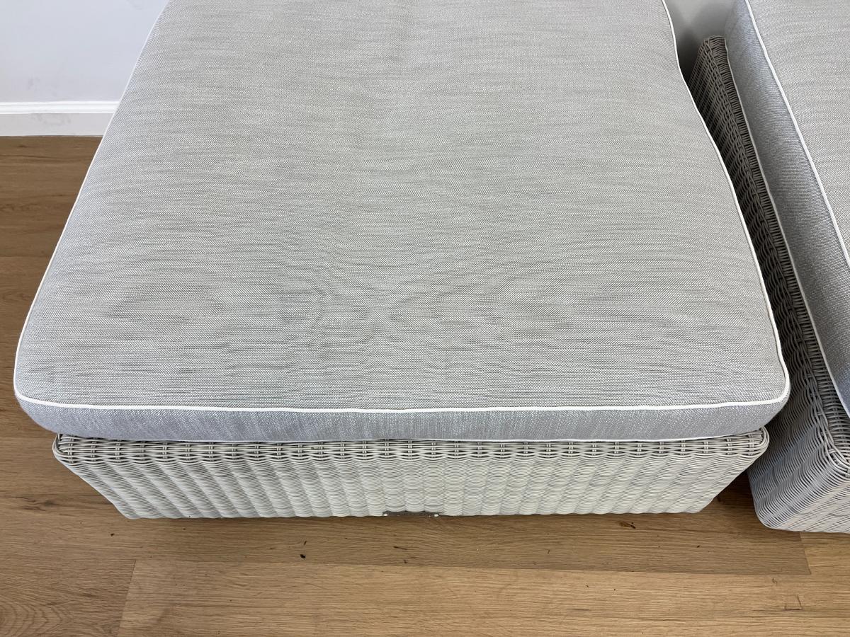 Kingsley Bate Westport Woven Ottomans, Pair