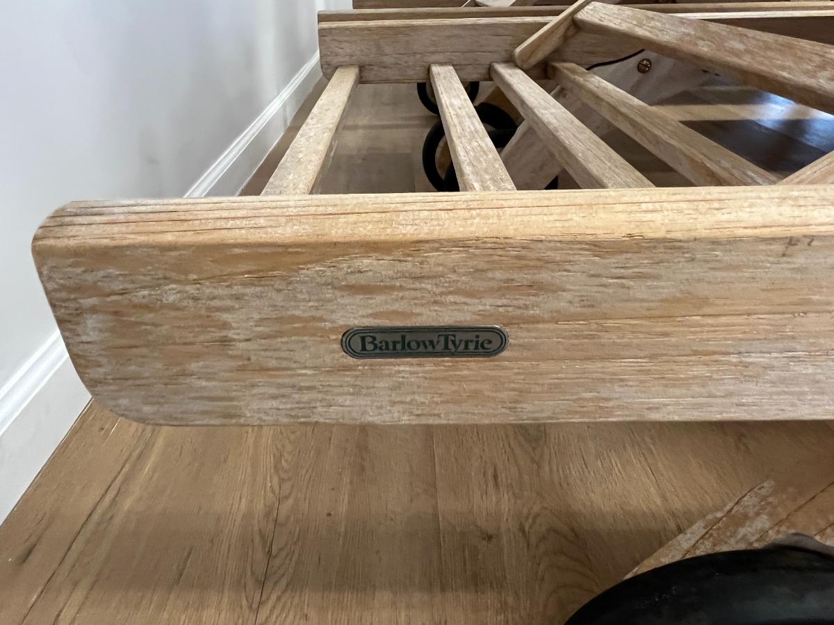 Barlow Tyrie Classic Chaise Lounges with Drink Trays, Pair (2 of 2)