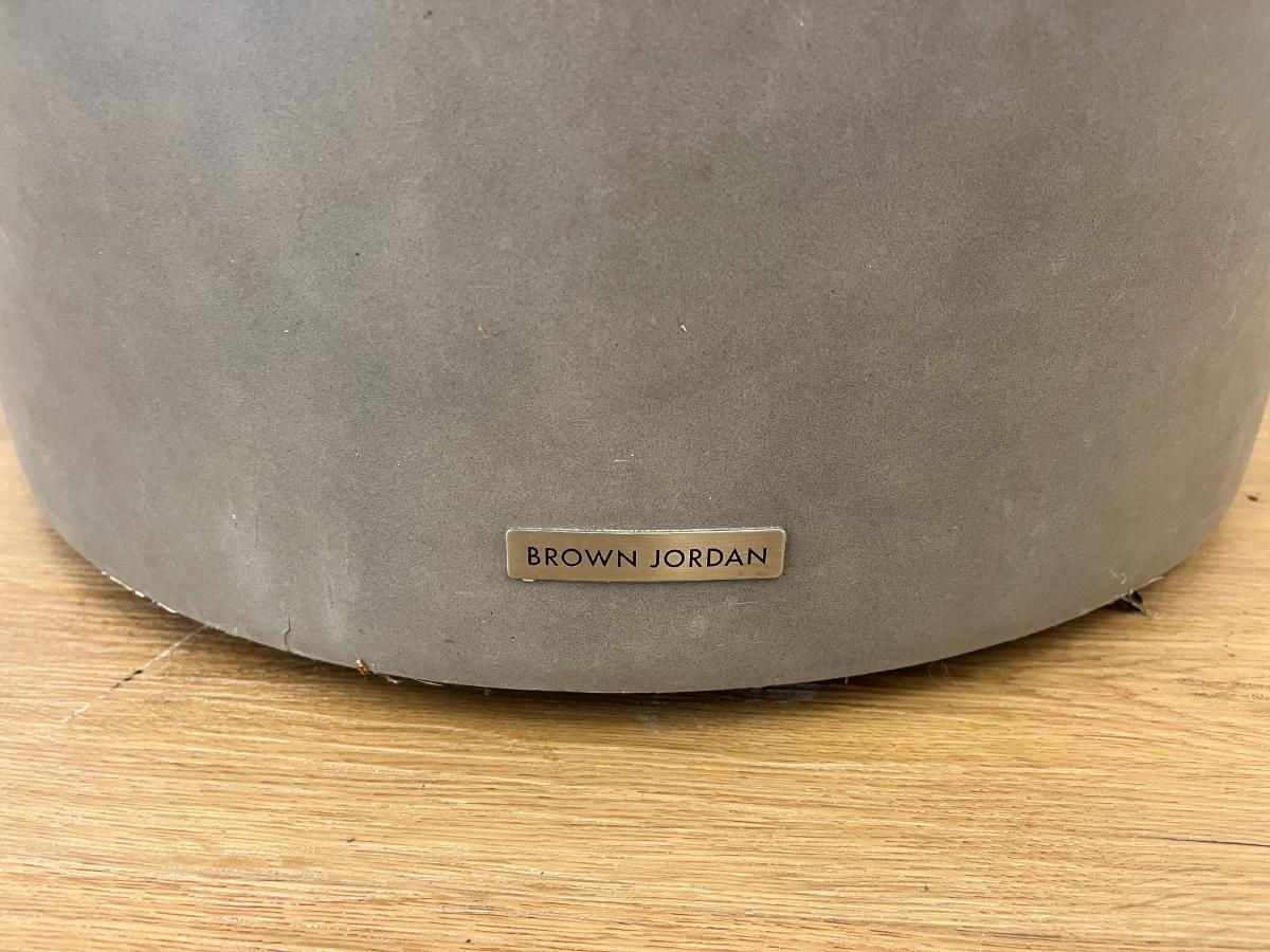 Brown Jordan Concrete Drum Table
