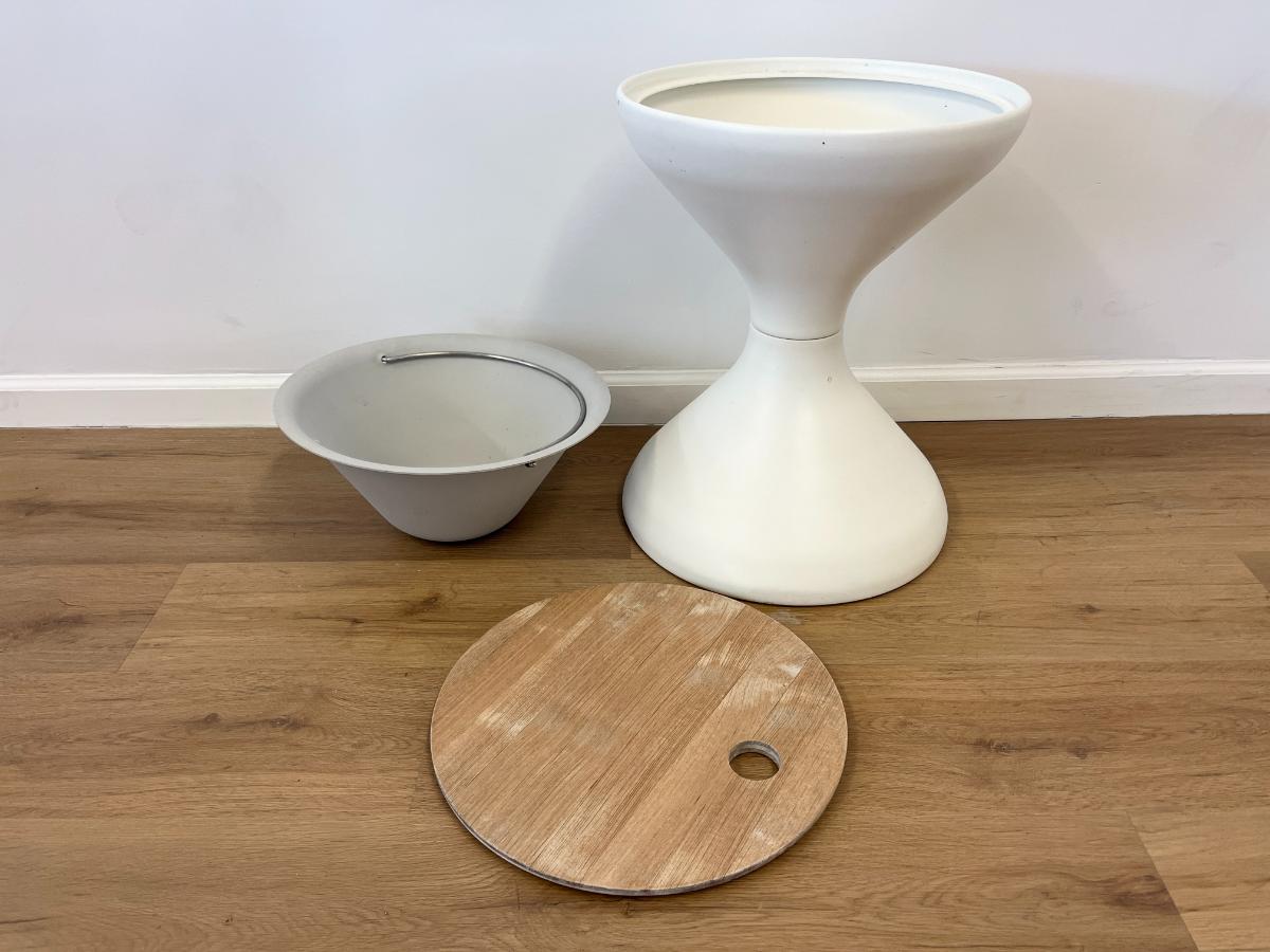 Gloster Bells Side Tables with Ice Buckets, Pair