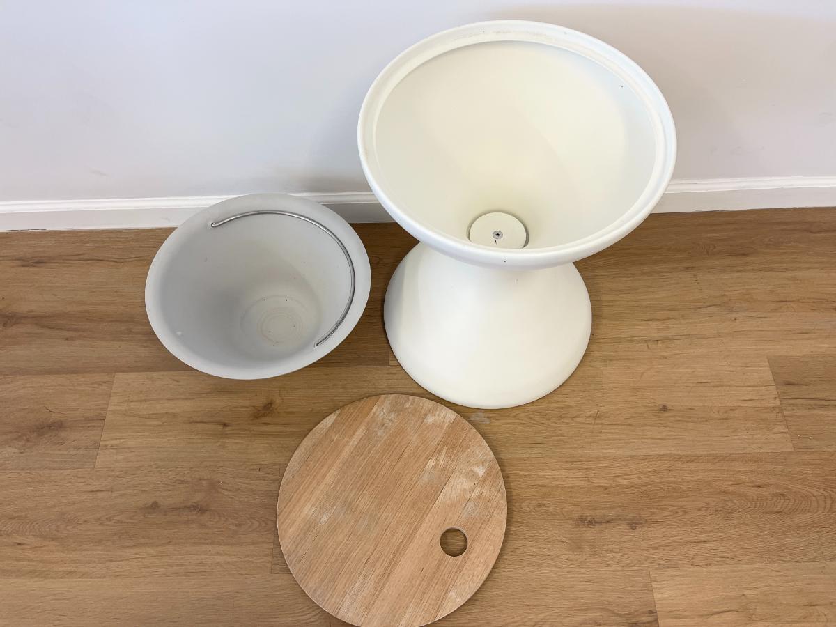 Gloster Bells Side Tables with Ice Buckets, Pair