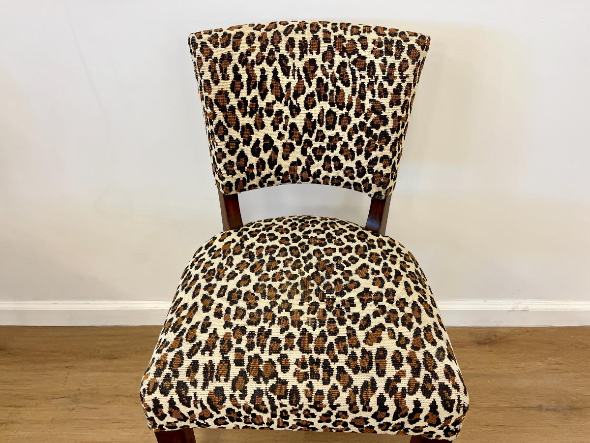 Vintage Custom Upholstered Dining Chairs, Set of 4