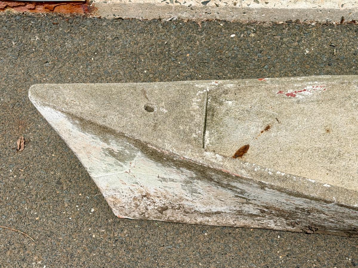 Canoe Shaped Oversized Concrete Planter