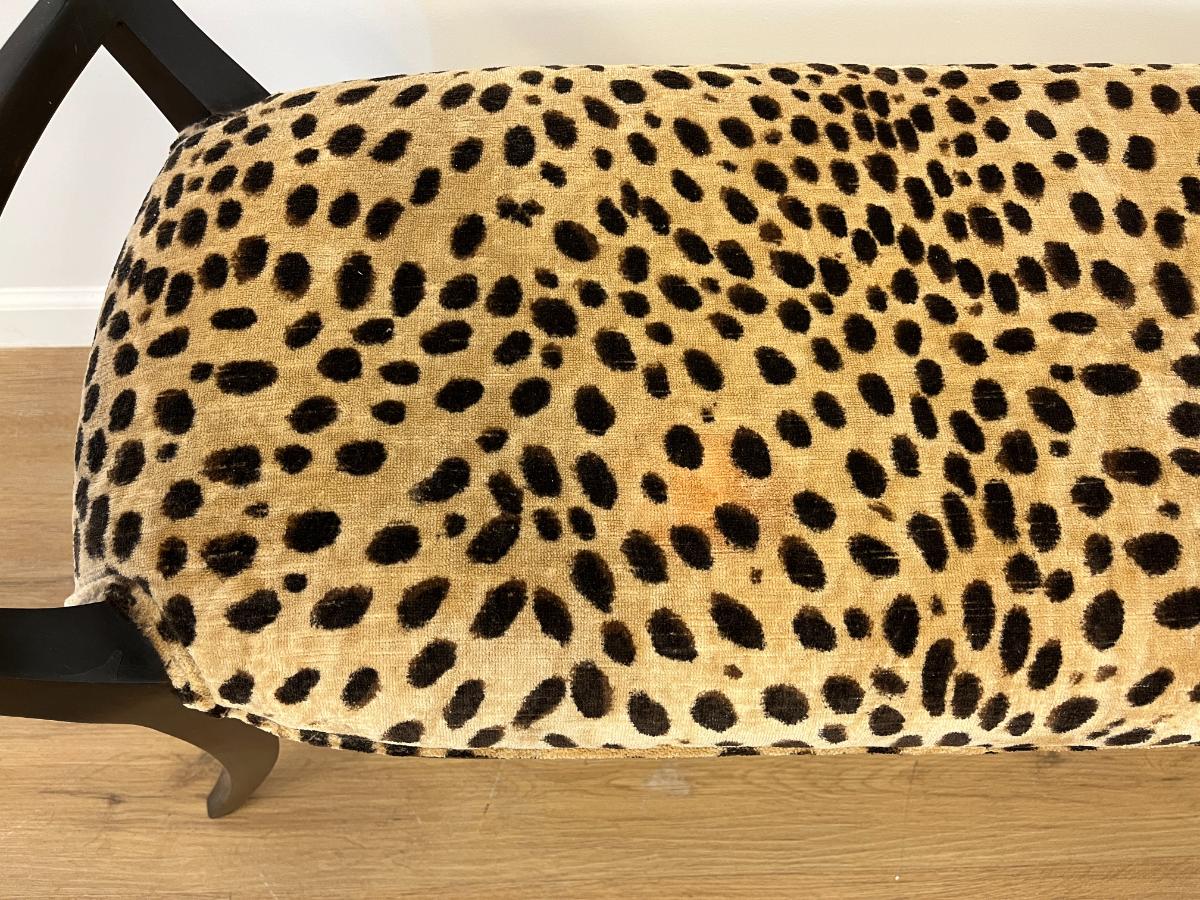 Vintage Hollywood Regency Custom Upholstered Bench
