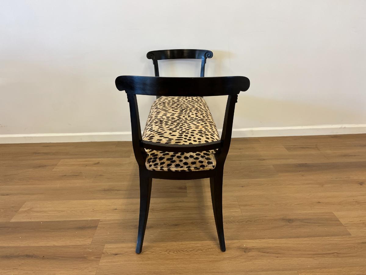 Vintage Hollywood Regency Custom Upholstered Bench